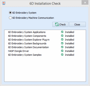 6D Installation Check - 6D System