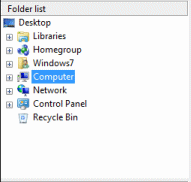 Windows 7 Folder Listing in 4D Organizer