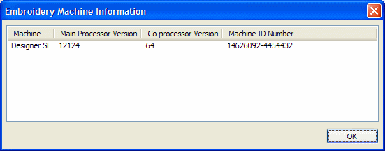 Embroidery Machine Communication Info